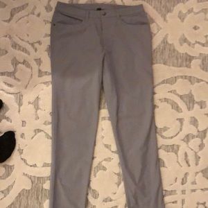 Mens Lululemon grey slacks.